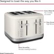KitchenAid 4 Slice Toaster, KMT4109PL, Porcelain White