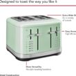 KitchenAid 4 Slice Toaster, KMT4109PT, Pistachio