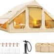 Esazn Inflatable Camping Tents Polyester 6 -Person Tent