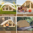 Esazn Inflatable Camping Tents Polyester 6 -Person Tent