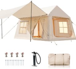 Esazn 8-10 People Inflatable Camping Tents Polyester 8 -Person Tent