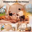 Esazn 8-10 People Inflatable Camping Tents Polyester 8 -Person Tent