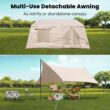 Esazn 8-10 People Inflatable Camping Tents Polyester 8 -Person Tent