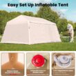 Esazn 8-10 People Inflatable Camping Tents Polyester 8 -Person Tent