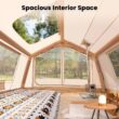 Esazn 4-6 People Inflatable Camping Tents Polyester 6 -Person Tent