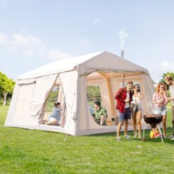Esazn 6-8 People Inflatable Camping Tents Polyester 6 -Person Tent