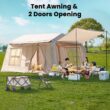 Esazn 6-8 People Inflatable Camping Tents Polyester 6 -Person Tent