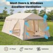 Esazn 6-8 People Inflatable Camping Tents Polyester 6 -Person Tent