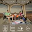 Esazn Truck Tent Polyester 6 -Person Screen tent