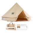 SVOPES Canvas Bell Tent Polyester 8 -Person Tent