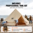 SVOPES Canvas Bell Tent Polyester 8 -Person Tent