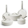 alva Mobi 8-Piece Ceramic Nonstick Cookware Set - Cannoli Cream