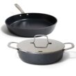alva Maestro 3-Piece Ceramic Nonstick Cookware Set - 3.5qt Saute Pan and 11-inch Frying Pan
