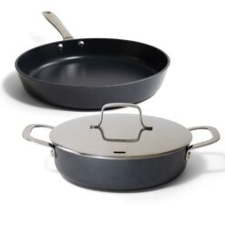 alva Maestro 3-Piece Ceramic Nonstick Cookware Set - 3.5qt Saute Pan and 11-inch Frying Pan