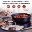 alva Maestro 3-Piece Ceramic Nonstick Cookware Set - 3.5qt Saute Pan and 11-inch Frying Pan