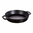 STAUB Cast Iron 13-inch Double Handle Fry Pan - Matte Black