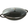 STAUB Cast Iron 6-qt Wok - Matte Black