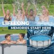 Bestway Steel Pro MAX 14 Feetx48 Inches Round Above Ground Swimming Pool with Pump and Cover