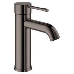 GROHE Essence New Hard Graphite Single hole 1-handle WaterSense Low-arc Residential Handle Bathroom Sink Faucet with Drain