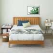 Zinus Twin Rustic Pine Wood Platform Bed with Headboard
