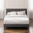 Zinus King Gray Metal with Headboard