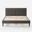Zinus King Gray Metal with Headboard