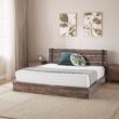 Zinus Queen Woodgrain Wood Platform Bed with Headboard