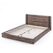Zinus Queen Woodgrain Wood Platform Bed with Headboard