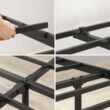 Zinus King Black Metal Platform Bed with Headboard
