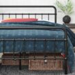 Zinus King Black Metal Platform Bed with Headboard