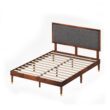 Zinus Full Espresso Wood with Headboard