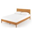 Zinus Queen Wood grain Wood Platform Bed with Headboard