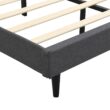 GZMR King Dark Gray Bed Frame Storage with Headboard