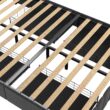 GZMR Queen Gray Metal Bed Frame Storage with Headboard