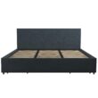 GZMR King Navy Bed Frame Storage with Headboard