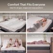 Renanim SF Twin XL Adjustable Bed with Mattress - 10-inch Cooling Gel Hybrid Mattress - Massage - Zero Gravity Electric Bed