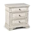 Steve Silver Cathedral White Acacia 3 -Drawer 28-in W x 30-in H Rustic Nightstand