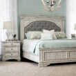 Steve Silver Cathedral White Acacia 3 -Drawer 28-in W x 30-in H Rustic Nightstand