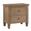 Steve Silver Driftwood Brown Acacia 2 -Drawer 28-in W x 27.75-in H Nightstand