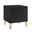 Manhattan Comfort Black 2 -Drawer 20.07-in W x 21.65-in H Modern Nightstand