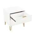 Manhattan Comfort White 2 -Drawer 20.07-in W x 21.65-in H Modern Nightstand