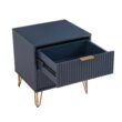 Manhattan Comfort Midnight Blue 2 -Drawer 20.07-in W x 21.65-in H Modern Nightstand