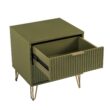 Manhattan Comfort Olive Green 2 -Drawer 20.07-in W x 21.65-in H Modern Nightstand
