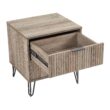 Manhattan Comfort Rustic Grey 2 -Drawer 20.07-in W x 21.65-in H Modern Nightstand
