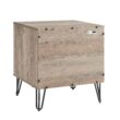 Manhattan Comfort Rustic Grey 2 -Drawer 20.07-in W x 21.65-in H Modern Nightstand