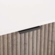 Manhattan Comfort White and Rustic Grey 2 -Drawer 40.14-in W x 21.65-in H Modern Nightstand