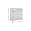 Picket House Furnishings Cherry 3 -Drawer 28-in W x 28-in H Nightstand