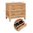 JIMSMAISON Hazel Pine 3 -Drawer 27.3-in W x 27.3-in H Modern Nightstand
