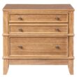 JIMSMAISON Hazel Pine 3 -Drawer 27.3-in W x 27.3-in H Modern Nightstand