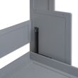 ModernLuxe Queen Size Murphy Bed with a Shelf Gray